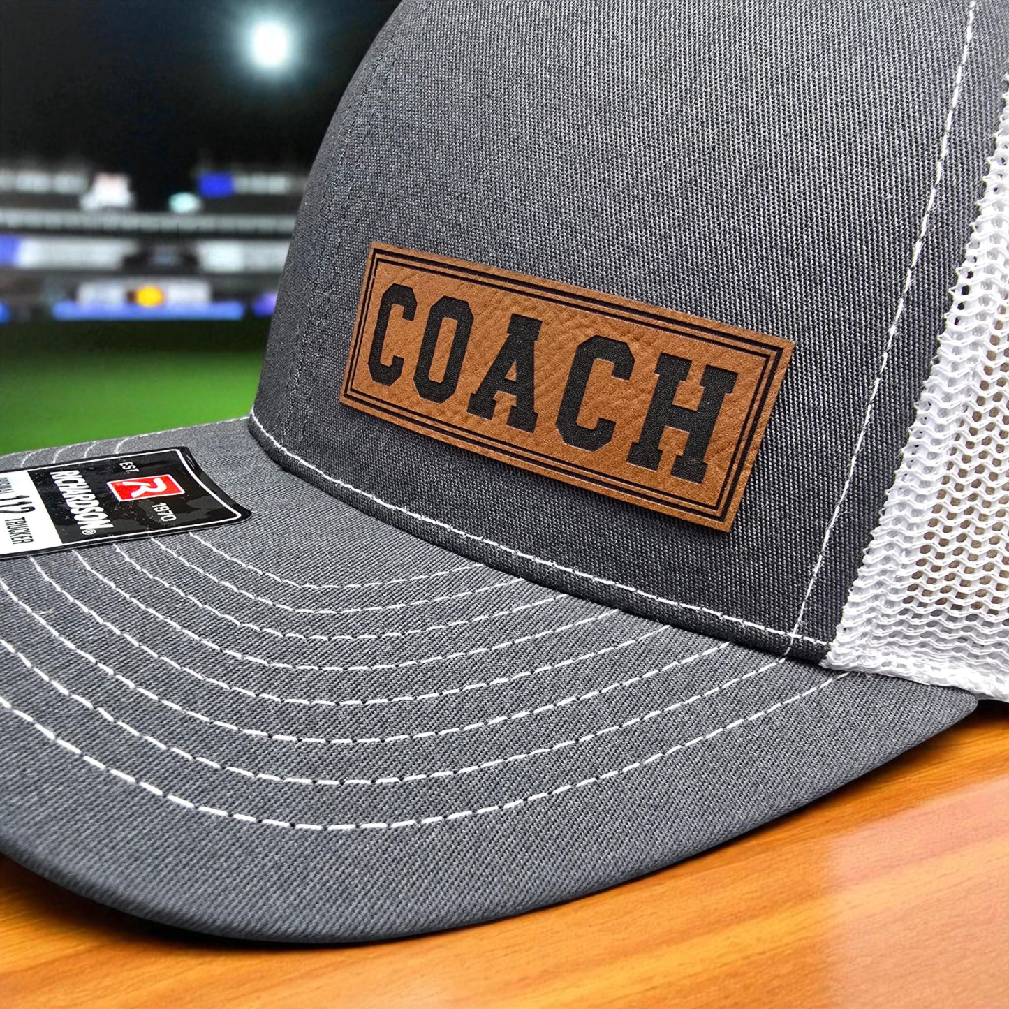 Custom Coach Hat Classic 112 Style Trucker Cap for Sports Coaches Personalized Coach Gift with Sports Icon - MyJigsawPuzzleAu