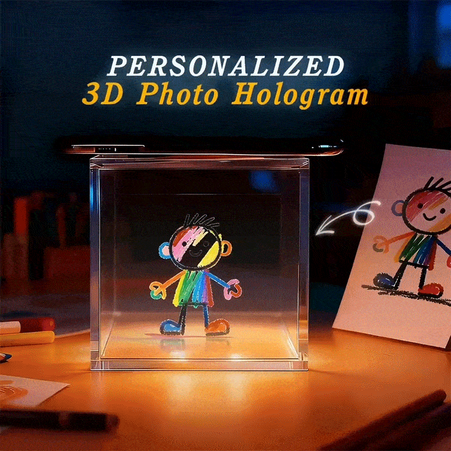 Hologram-Style 3D Display Crystal-Clear Floating  Effect Cartoon Character - MyJigsawPuzzleAu