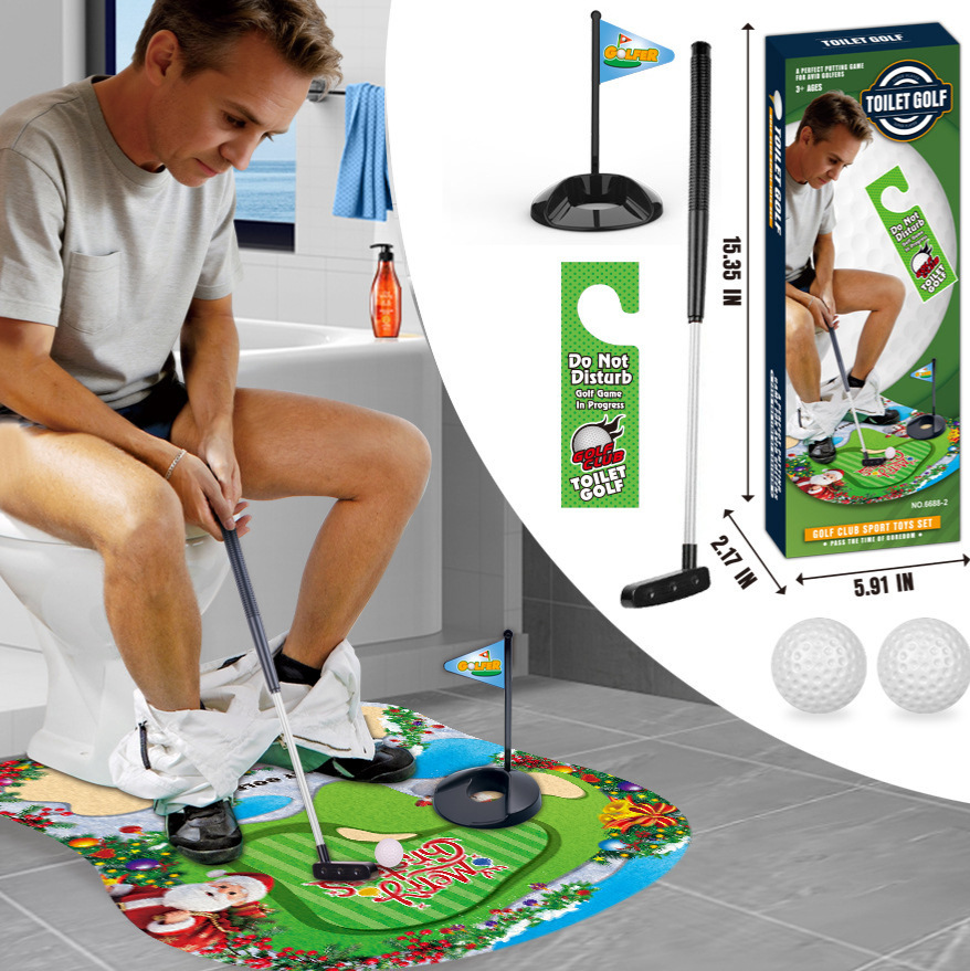 Toilet Golf Gifts for Men, Anniversary Birthday Gift for Him Toilet Game - MyJigsawPuzzleAu