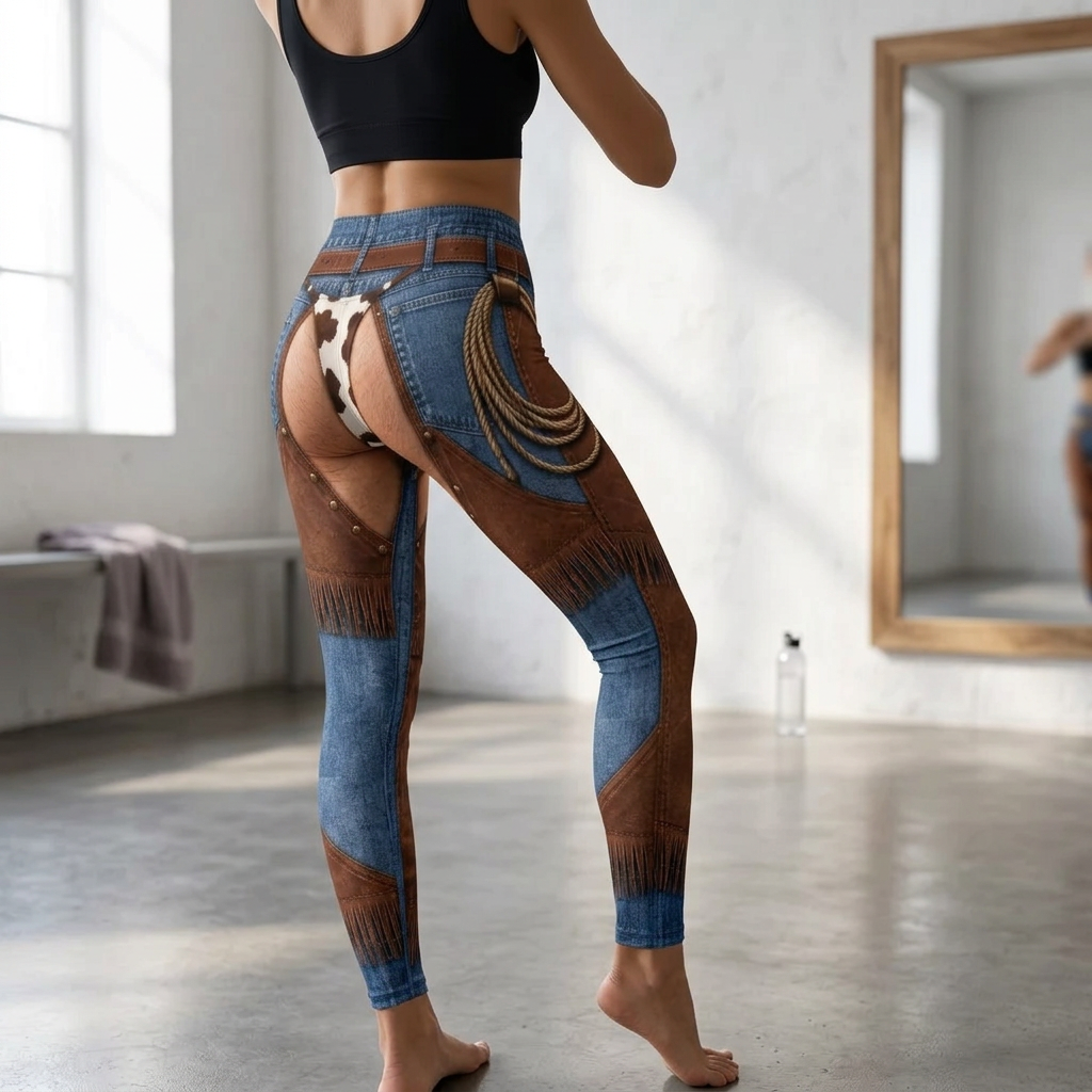 Personalized Print Novelty Yoga Pants Custom Pattern Leggings for Women - MyJigsawPuzzleAu