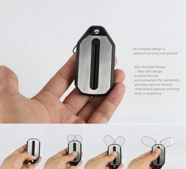 Portable Keychain Reading Glasses - Portable Folding Presbyopic Glasses - Ultra-Light Foldable Pince-Nez for Seniors