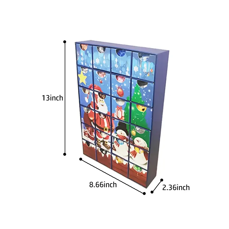 12/24 Days Christmas Advent Calendar Mini Christmas Building Blocks The Best of Creative Gift - MyJigsawPuzzleAu