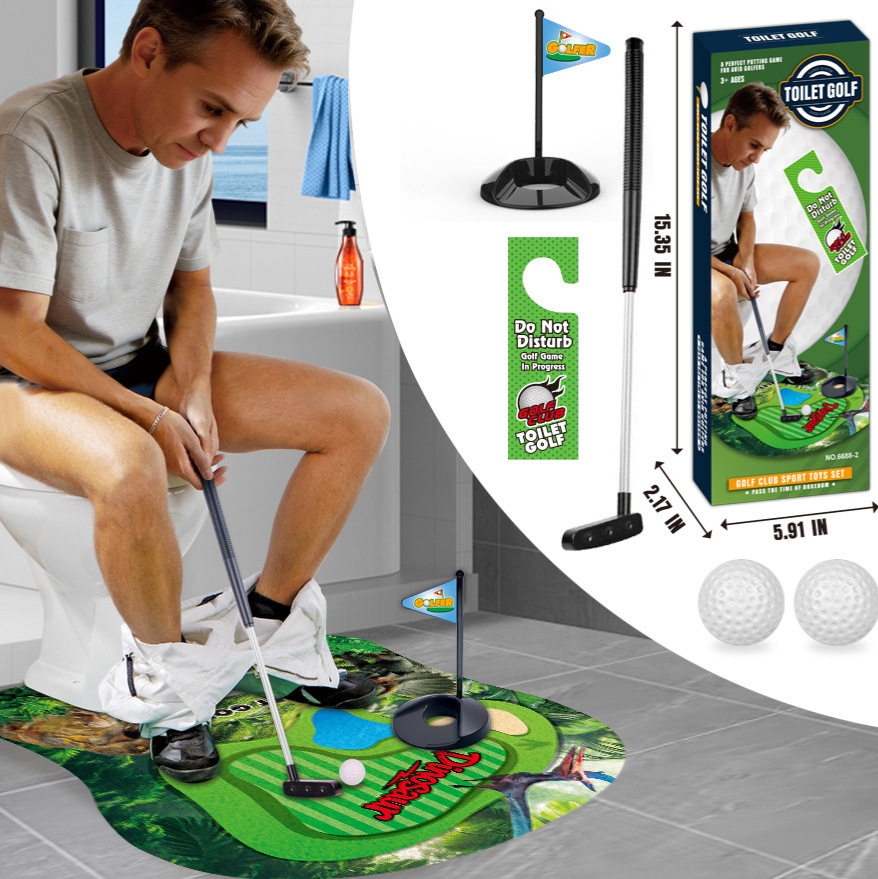 Toilet Golf Gifts for Men, Anniversary Birthday Gift for Him Toilet Game - MyJigsawPuzzleAu
