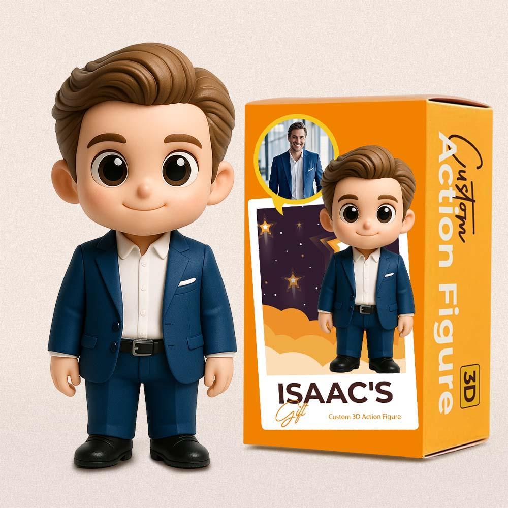 Custom 3D Action Figure from Photo Unique & Thoughtful Personalized Toy Custom Action Toy Gift for Boss - makephotopuzzleuk
