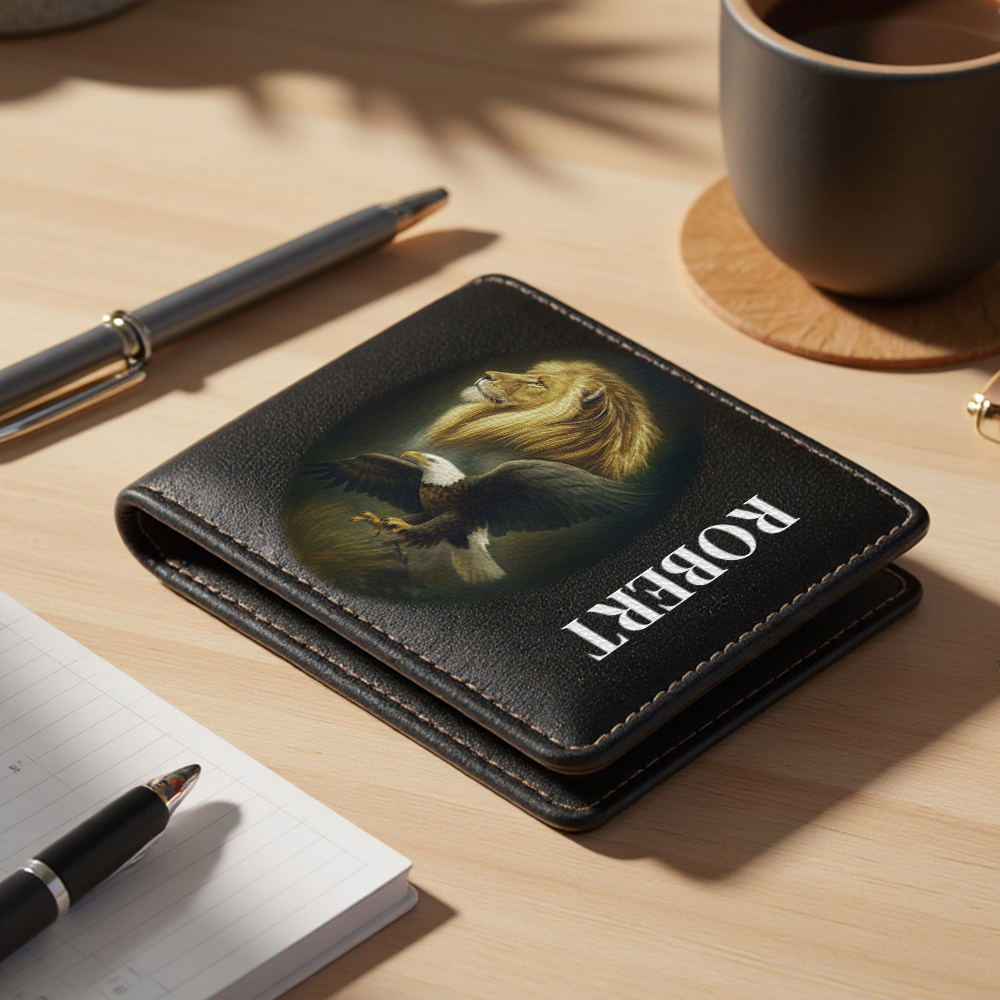 Not Ashamed Of The Gospel Personalized Name Folded Wallet For Men - makephotopuzzleuk
