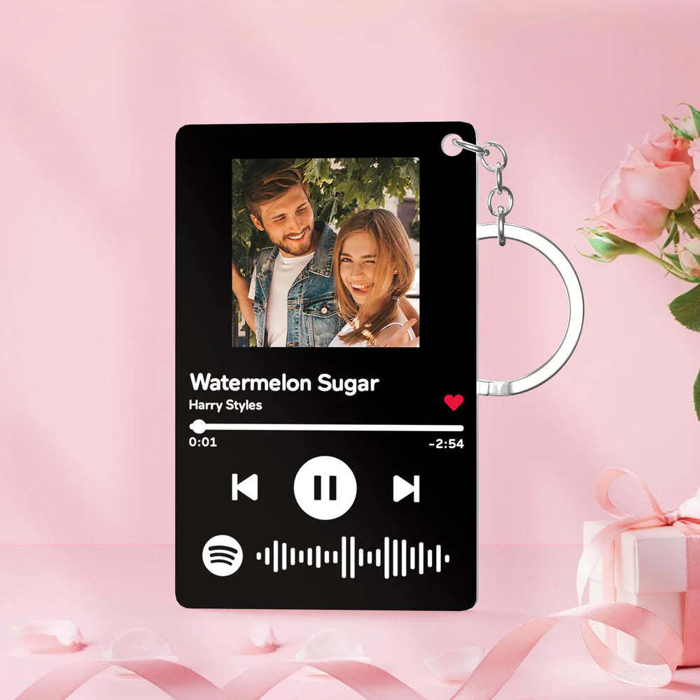 Custom Keychain Scannable Spotify Code Colorful Acrylic Scan Music Gifts - makephotopuzzleuk