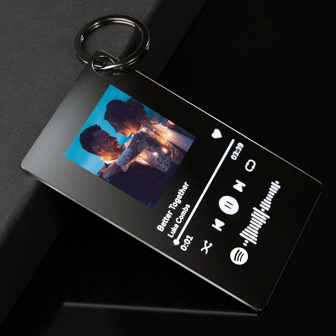 Custom Keychain Scannable Spotify Code Colorful Acrylic Scan Music Gifts - makephotopuzzleuk