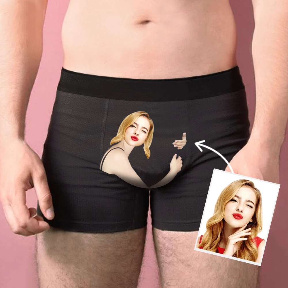 Valentine's Day Custom Face Boxer Popular Boxer Shorts Men's Underwear For Gifts - mysiliconefoodbag