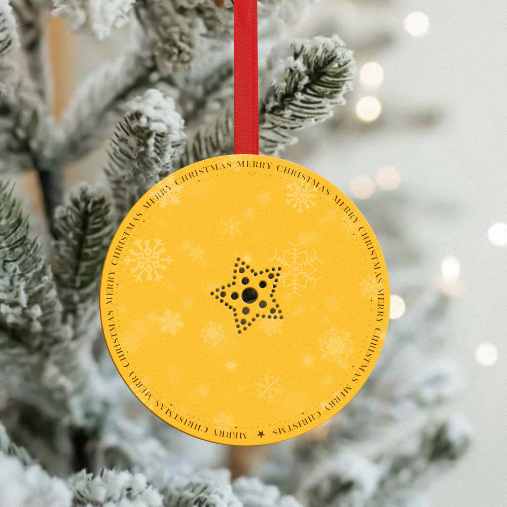 Custom Music and Photo Christmas Ornaments - Play Music, Relive Cherished Memories - makephotopuzzleuk