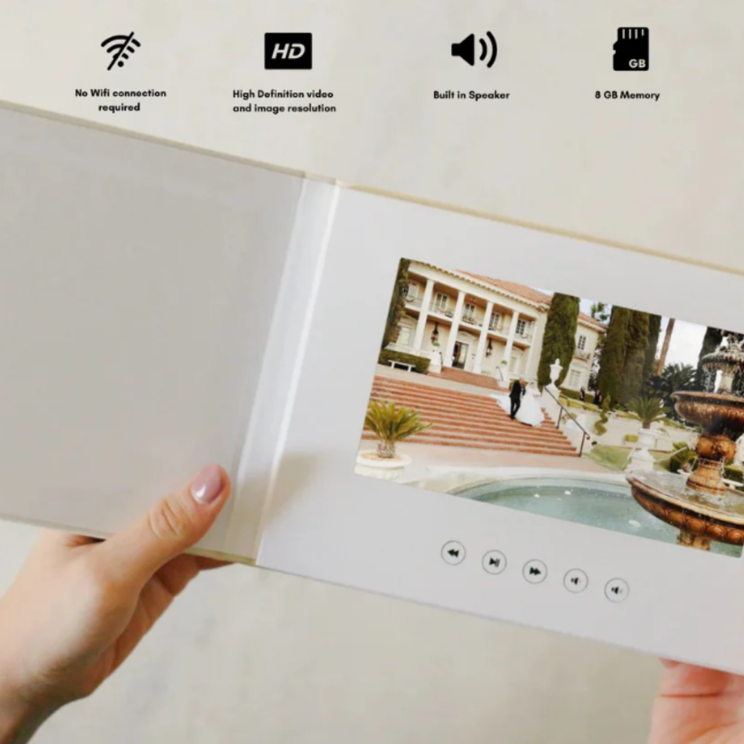 Personalised Video Book Custom Video Greeting Card Brochures Video Book Gift for Couples