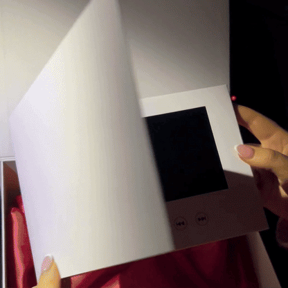 Personalised Video Book Custom Video Greeting Card Brochures Video Book Gift for Couples