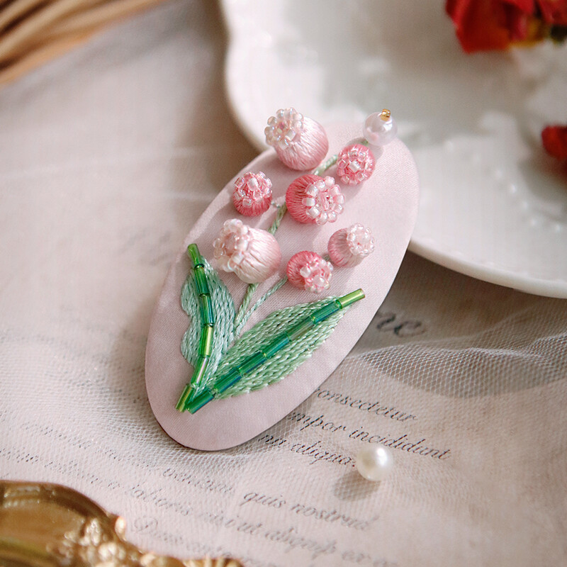 DIY Crochet & Embroidery Hair Clip Kit | Handmade Floral Barrette Craft Set, Easy Yarn & Stitch Gift for Women & Teens - makephotopuzzleuk