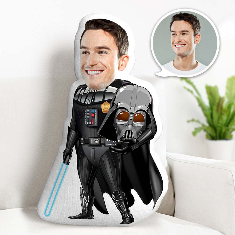 Custom Face Pillow Personalized Face Doll Anakin Skywalker Doll MiniMe Pillow Gifts for Him - makephotopuzzleuk