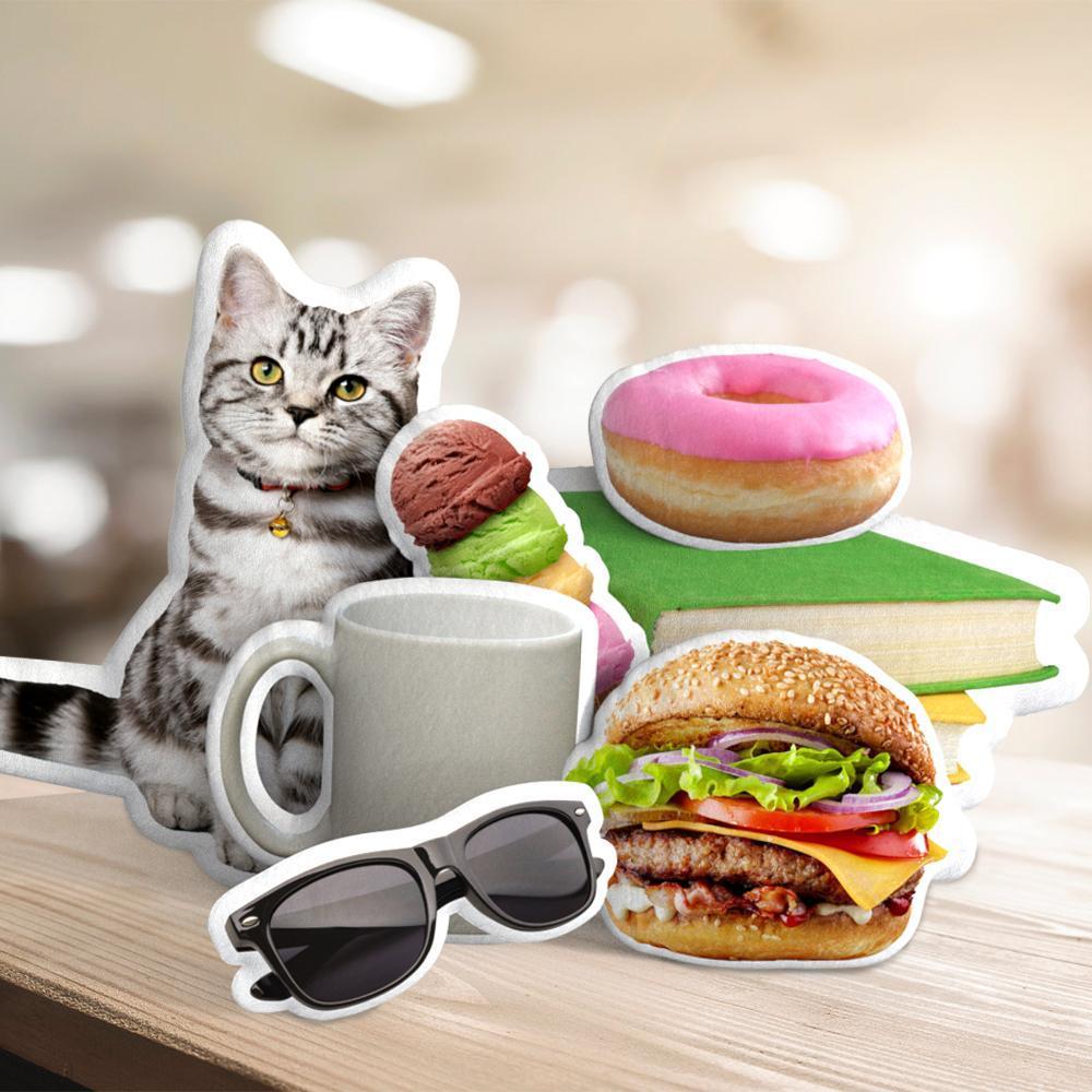 Custom Photo Pillow Personalized Everything Pillow Cat Pillow Dog Photo Pillow Pet Face Pillow Food Pillow - makephotopuzzleuk