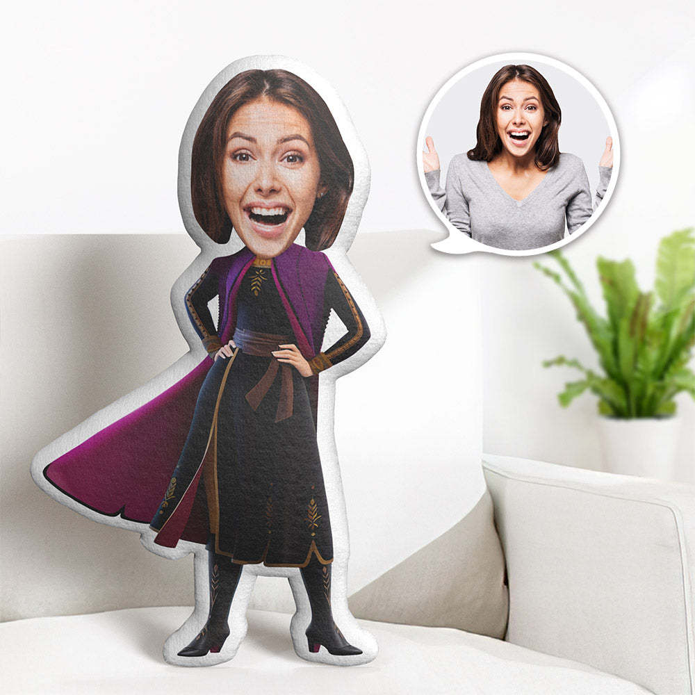 Custom Face Pillow Personalised Photo Pillow Anna MiniMe Pillow Gifts for Her - makephotopuzzleuk