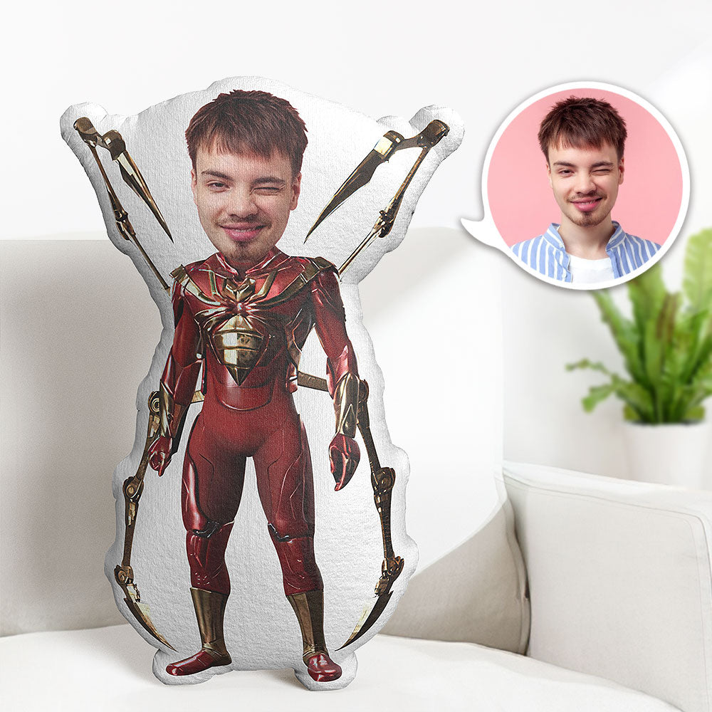 Custom Body Pillow Iron Spider Personalised Face Throw Pillow Best Gift for Her