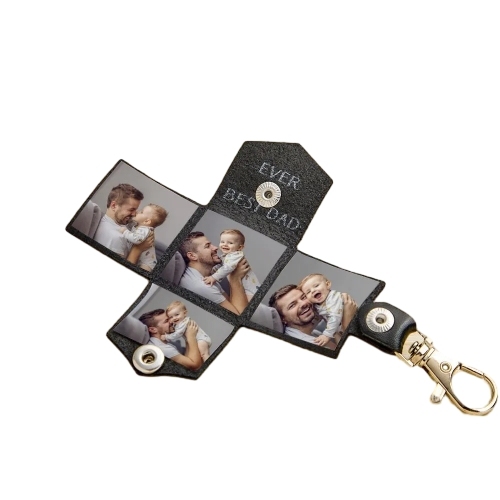 Custom Photo Engraved Keychain Creative Envelope Gifts