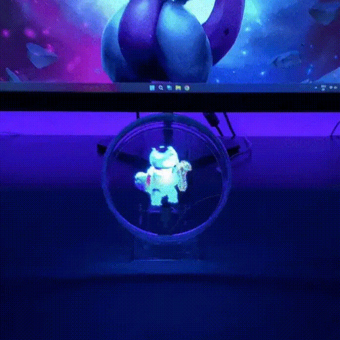 Hologram Led Fan 3d Holographic Fan Screen Hd Version Naked Eye 3d Home Decor - makephotopuzzleuk