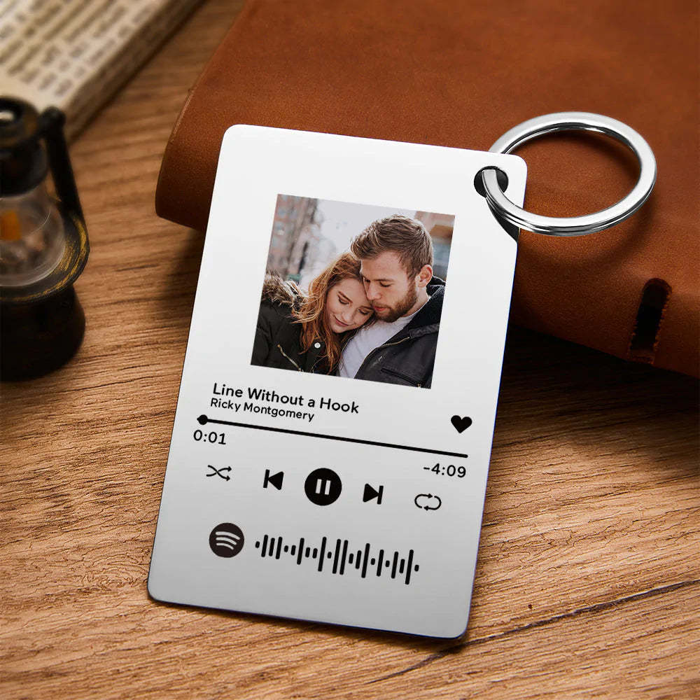Custom Keychain Scannable Spotify Code Colorful Acrylic Scan Music Gifts - makephotopuzzleuk
