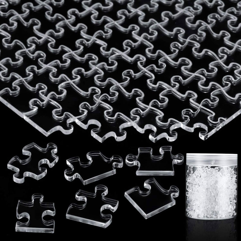 108pcs Puzzle Impossible Clear Jigsaw Puzzle Complicated Puzzle Acrylic Gifts for Kids