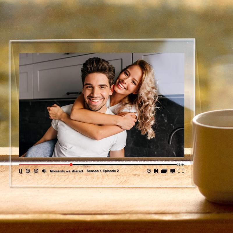 Custom Couple Picture Plaque, Personalzied Movie Photo Plaque,Custom Couple Photo Gift - makephotopuzzleuk