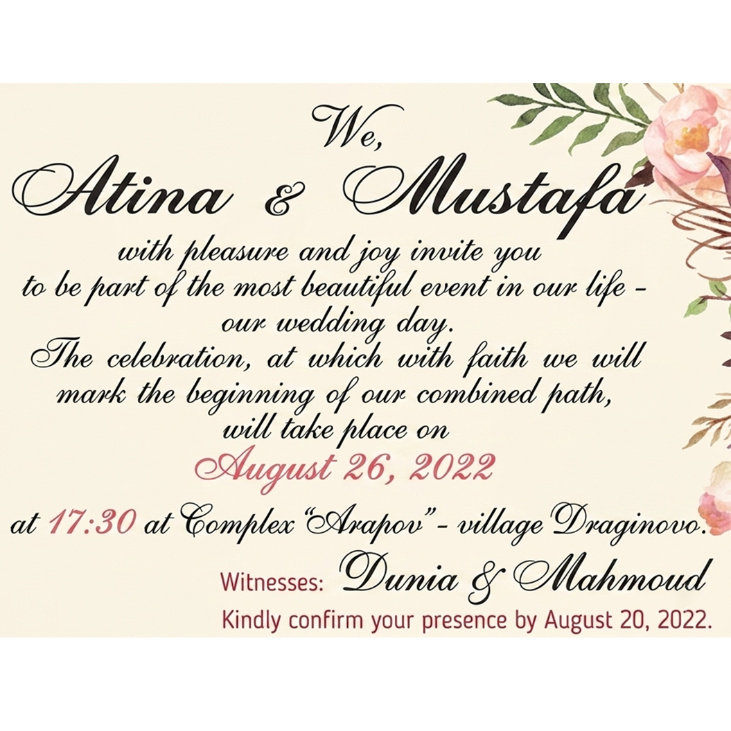 Custom Photo Illustration Save the Date Wedding Invitation