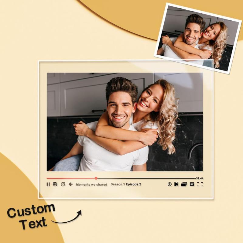 Custom Couple Picture Plaque, Personalzied Movie Photo Plaque,Custom Couple Photo Gift - makephotopuzzleuk
