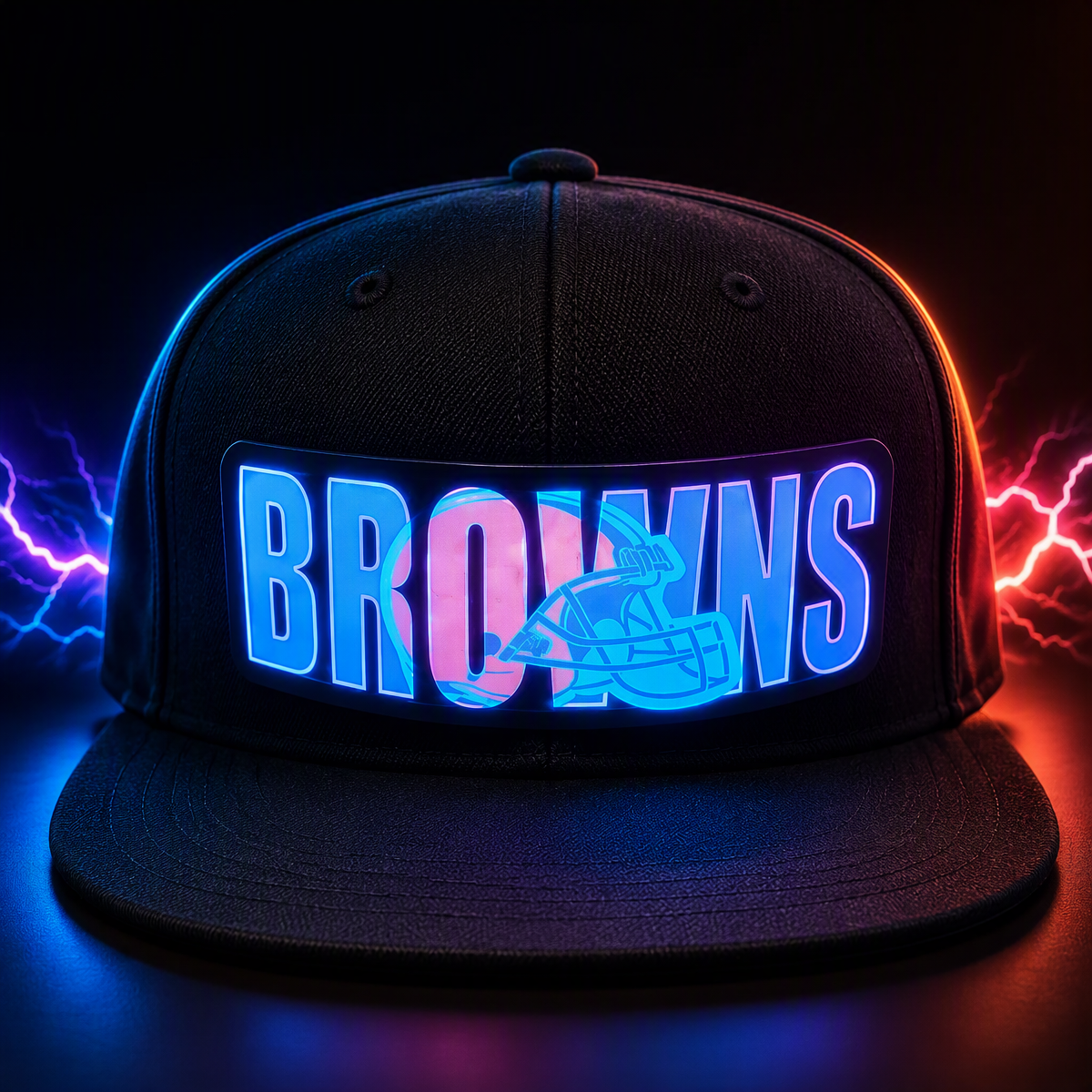 Football Fan LED Light-Up Snapback Cap - makephotopuzzleuk