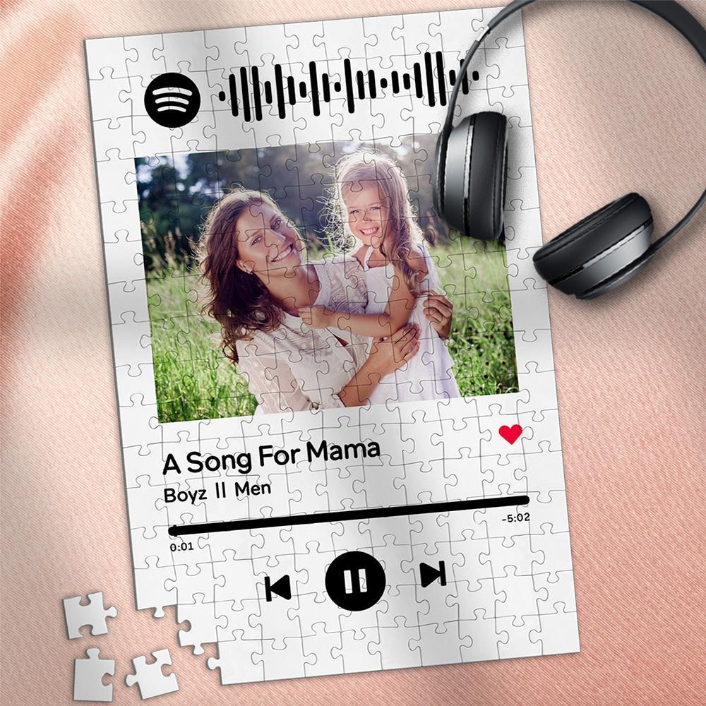 Personalised Spotify Code Music Plaque Jigsaw Puzzle Best Gifts 35-1000 pieces Mother's Day Gift