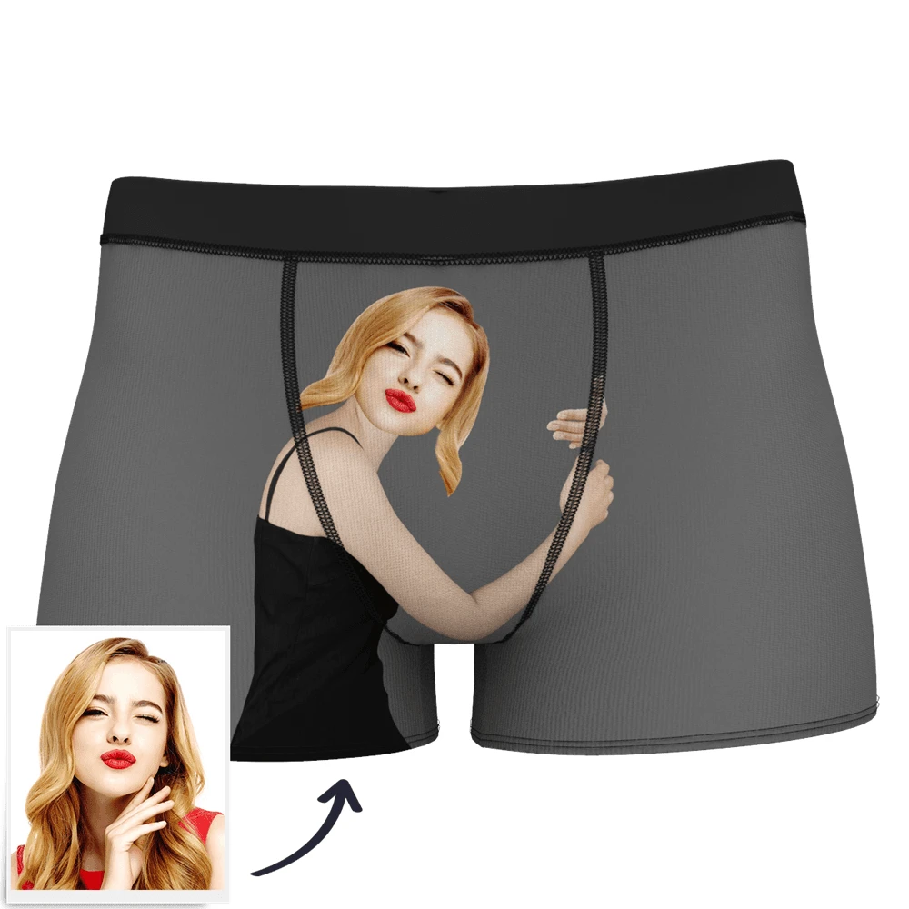 Valentine's Day Custom Face Boxer Popular Boxer Shorts Men's Underwear For Gifts - mysiliconefoodbag