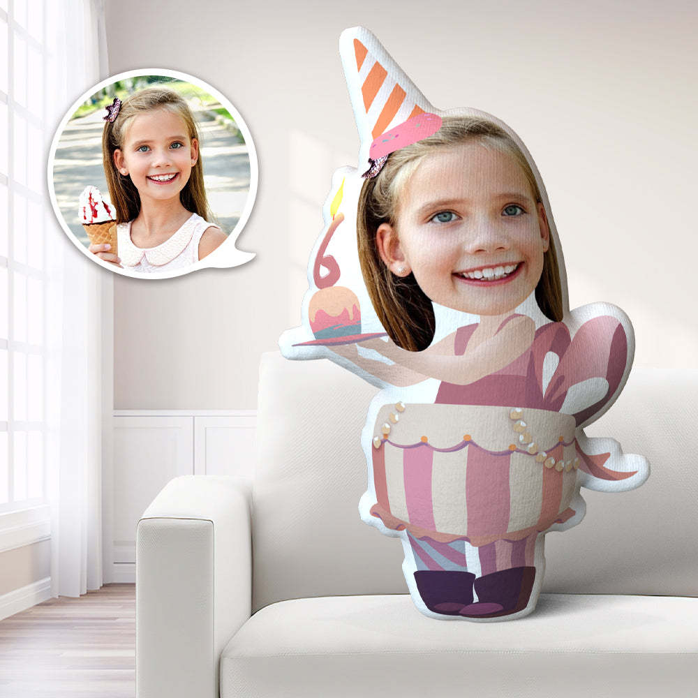 Birthday Gifts for Lady Custom Birthday Pillow Personalised Photo Pillow Customized Age Pillow - mysiliconefoodbag