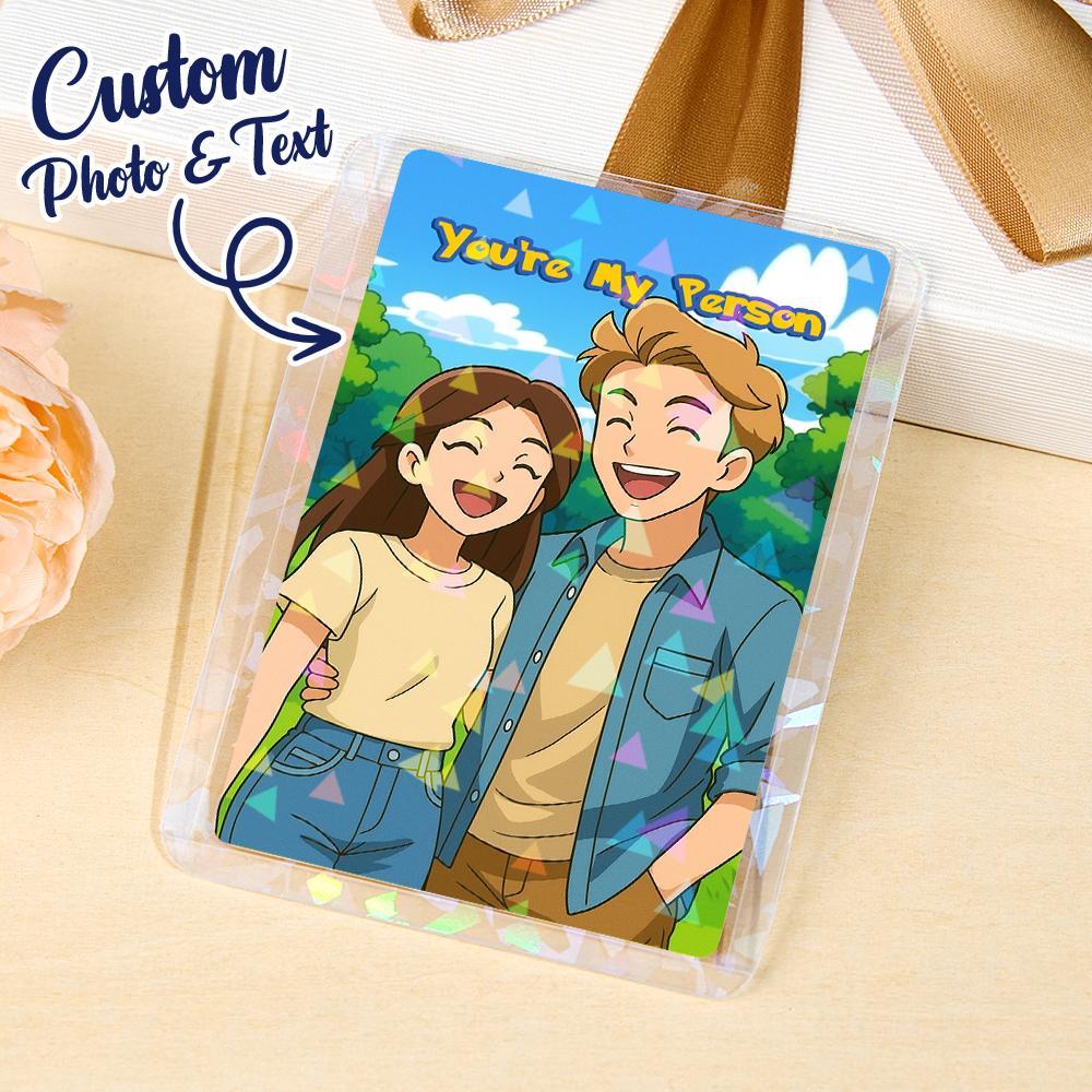 Personalized Card Anniversary Present Turn Your Photo into a Unique Collectible - MyFaceTshirt