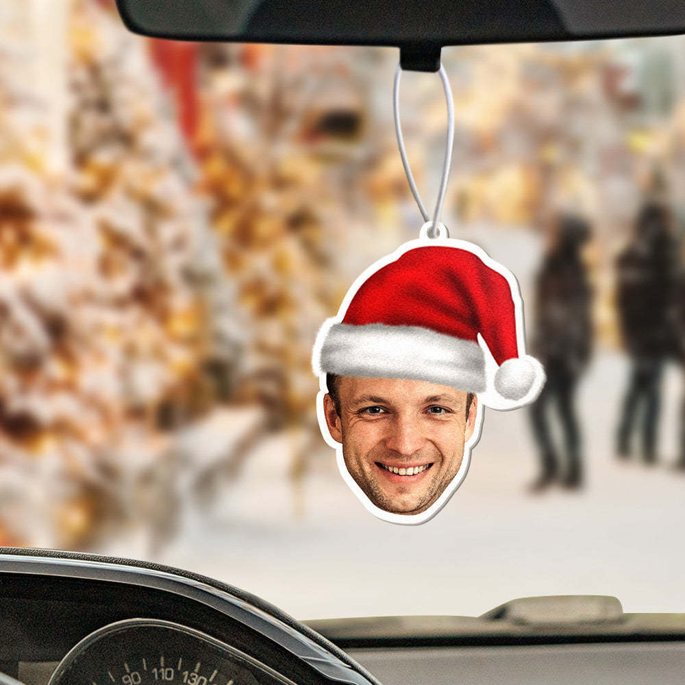 Custom Car Air Freshener Rearview Mirror Ornament Funny Air Freshener Gifts for Christmas - makephotopuzzleuk