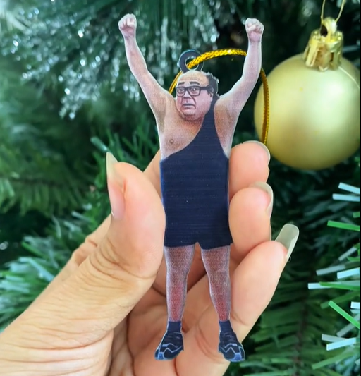 Hanging Frank Reynolds Keychain / Christmas Ornament  - It's Always Sunny in Philadelphia - makephotopuzzleuk
