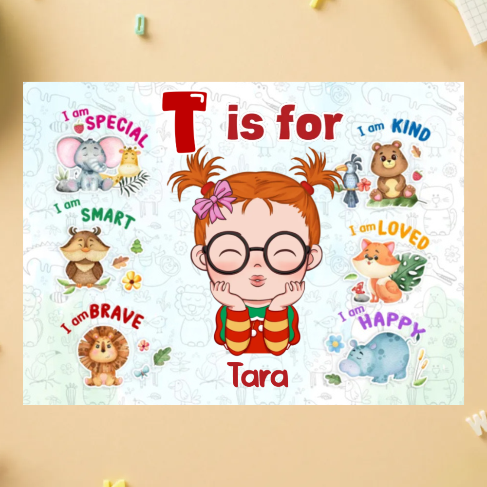 Custom Animal Jigsaw Puzzle Personalized Gift for Kids Featuring Favorite Animals and a Special Message, Perfect for Birthdays or Holidays