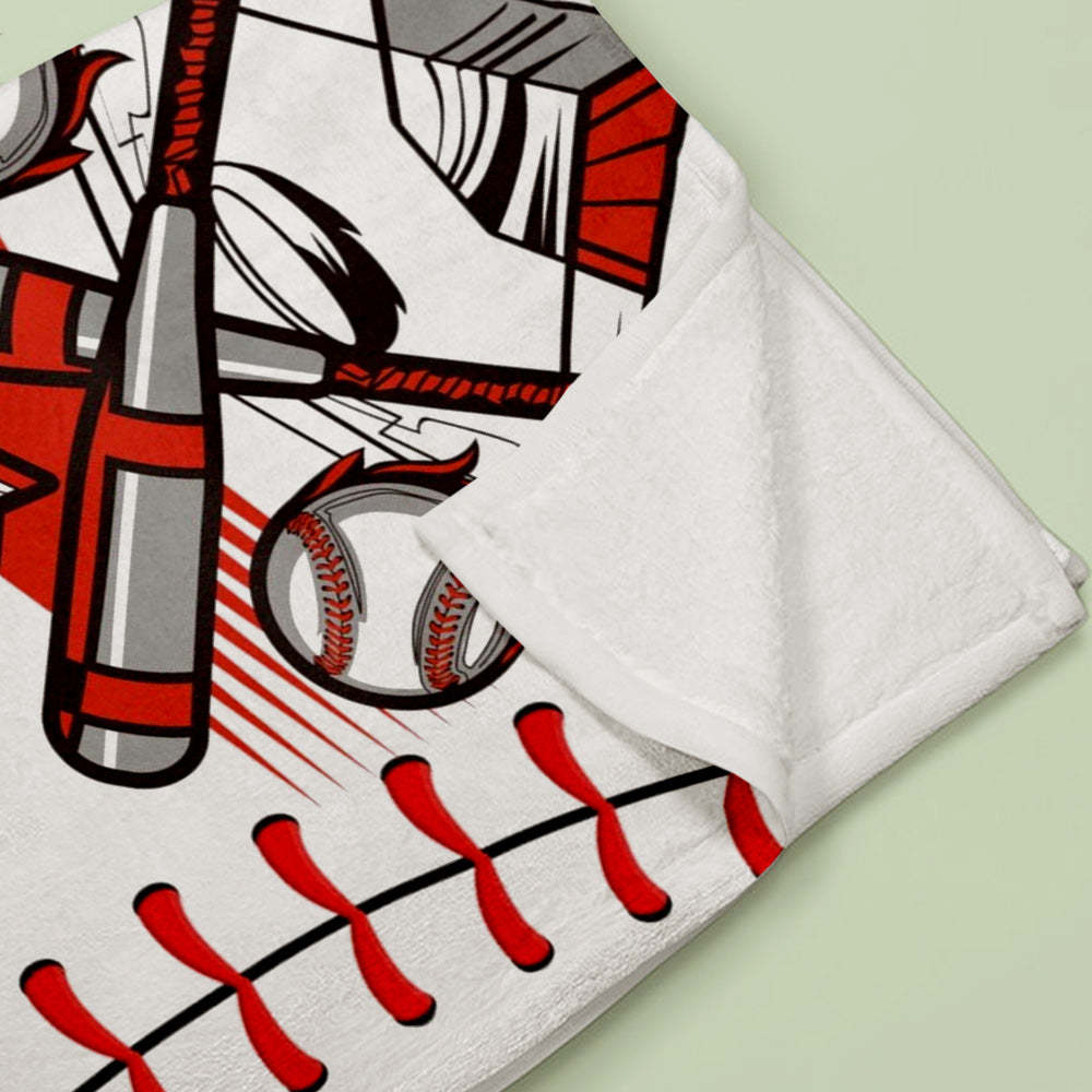Personalised Basketball Team Blanket: Custom Name & Number Soft Throw - Ideal Gift for Basketball Players or Teams - makephotopuzzleuk