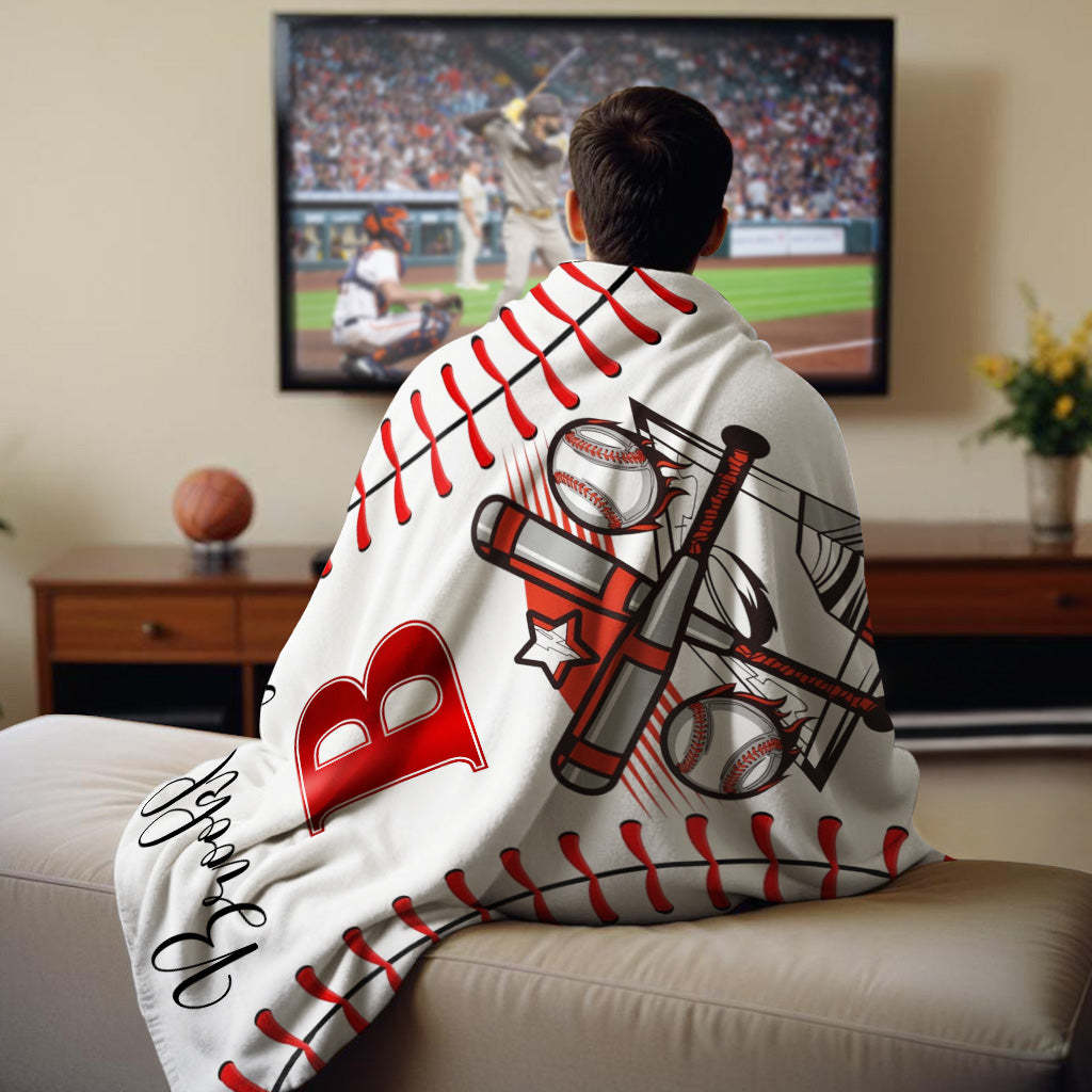 Personalised Basketball Team Blanket: Custom Name & Number Soft Throw - Ideal Gift for Basketball Players or Teams - makephotopuzzleuk