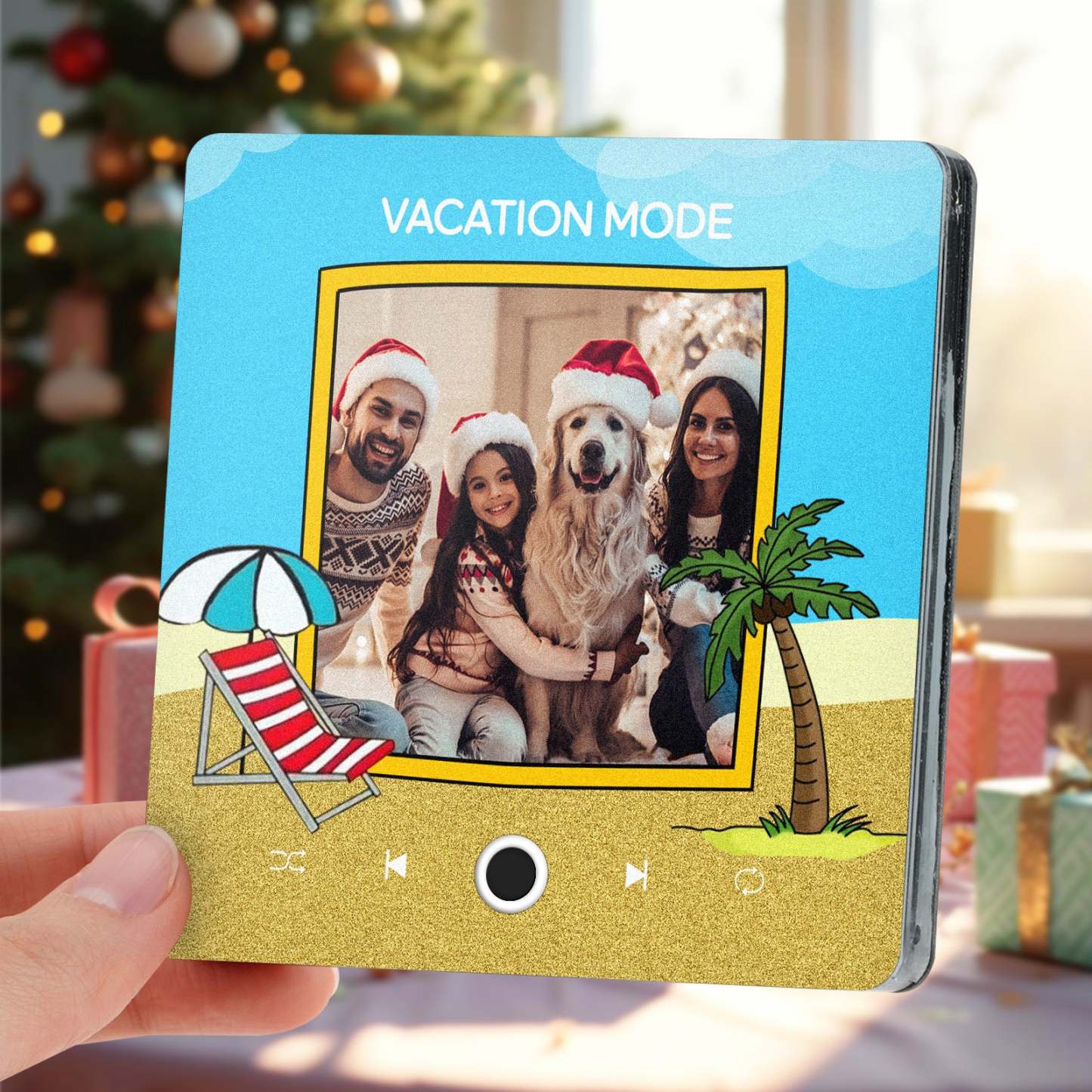 Personalized Music Fridge Magnet Christmas Gifts Family Gifts Custom Music Magnets Can Play Songs - makephotopuzzleuk