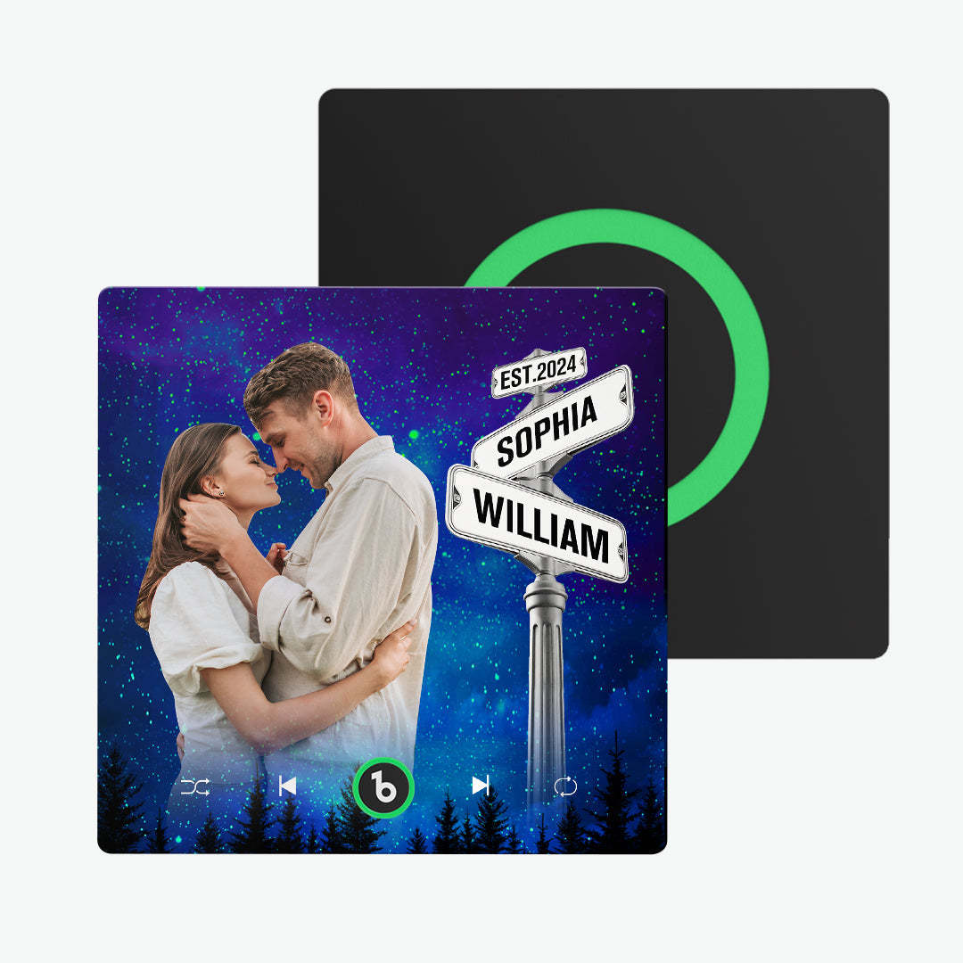 New 4.0 Upgrade Custom Music Fridge Magnet Street Sign Style Fridge Magnet Gift for Lover - makephotopuzzleuk