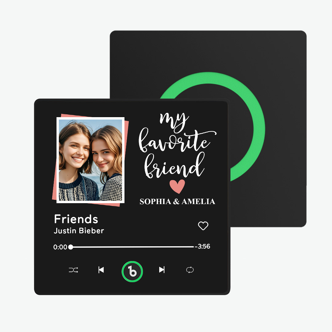 Personalized Music Fridge Magnet Colorful Album Fridge Magnet Can Plays Song FridgeBeats Pro Supports Bluetooth Connectivity Gift for Friends Couples - makephotopuzzleuk