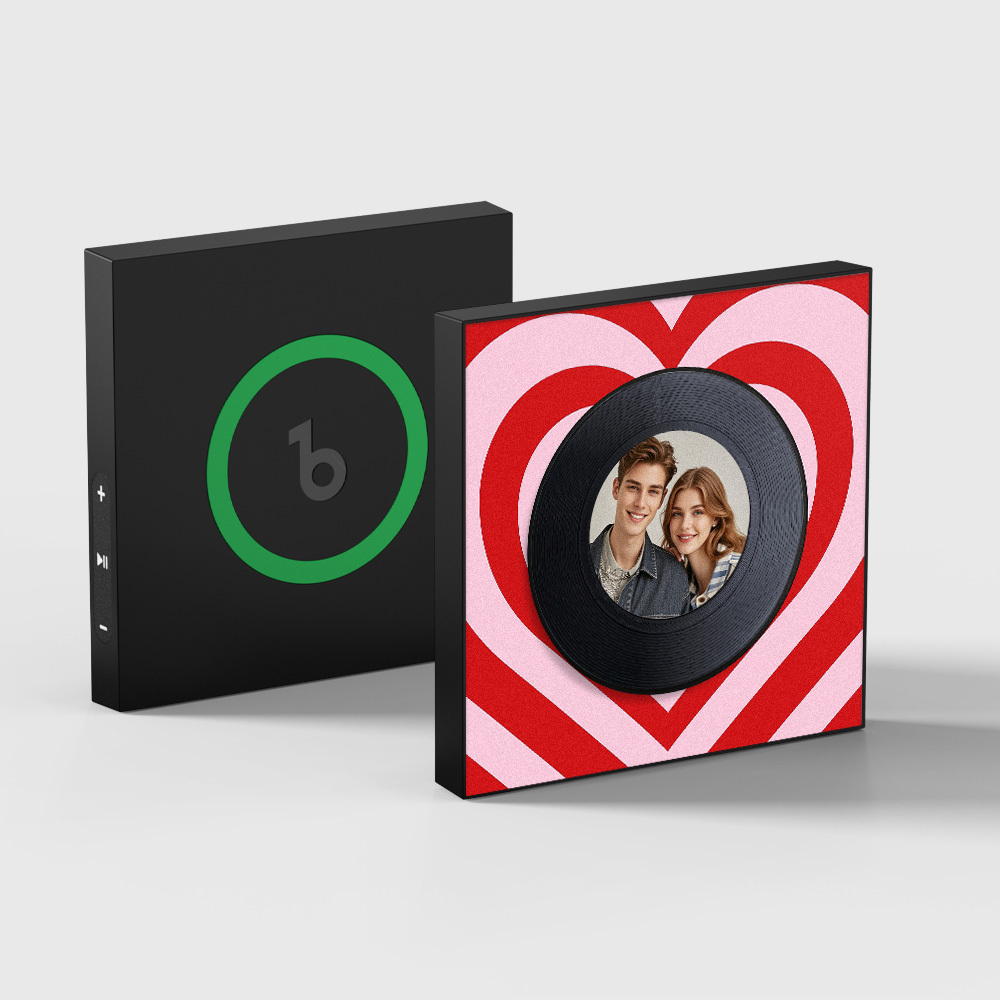 Custom Music And Photo Fridge Magnet Personalized Love Wave Fridge Mag