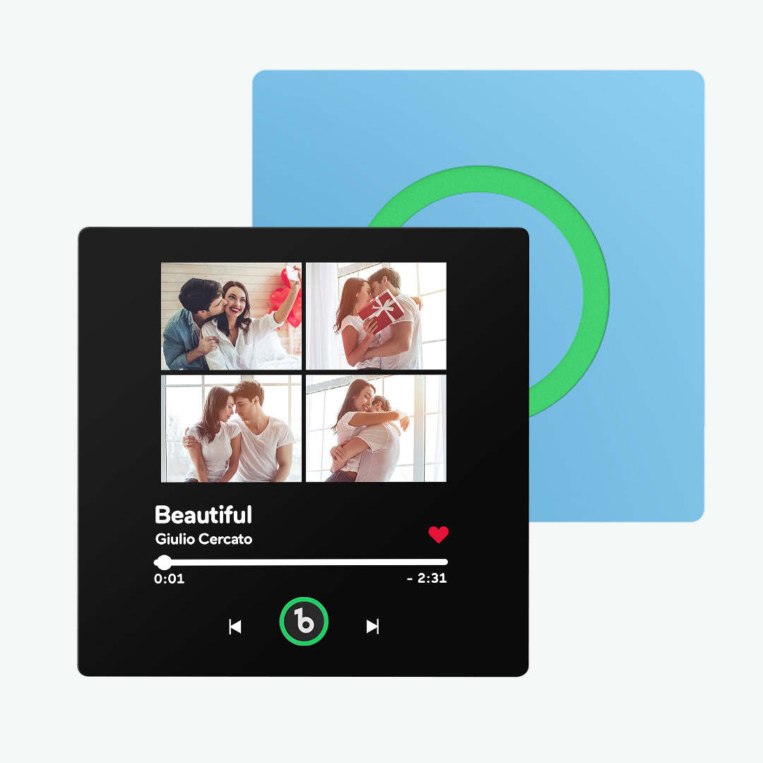 Custom Music Fridge Magnet 4 Photos Colorful Album Fridge Magnet Gifts for Girlfriend - makephotopuzzleuk