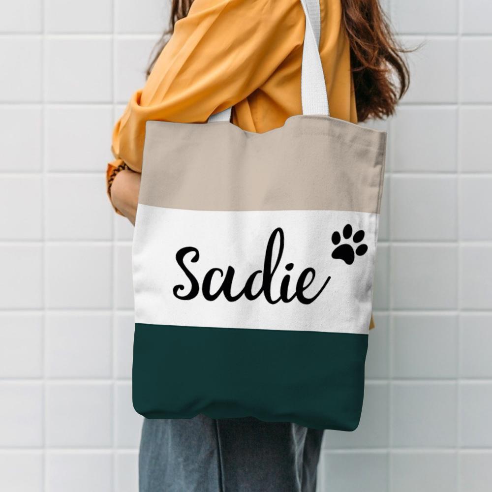 custom tote bag canvas bag beach bag personalized reusable storage handbag