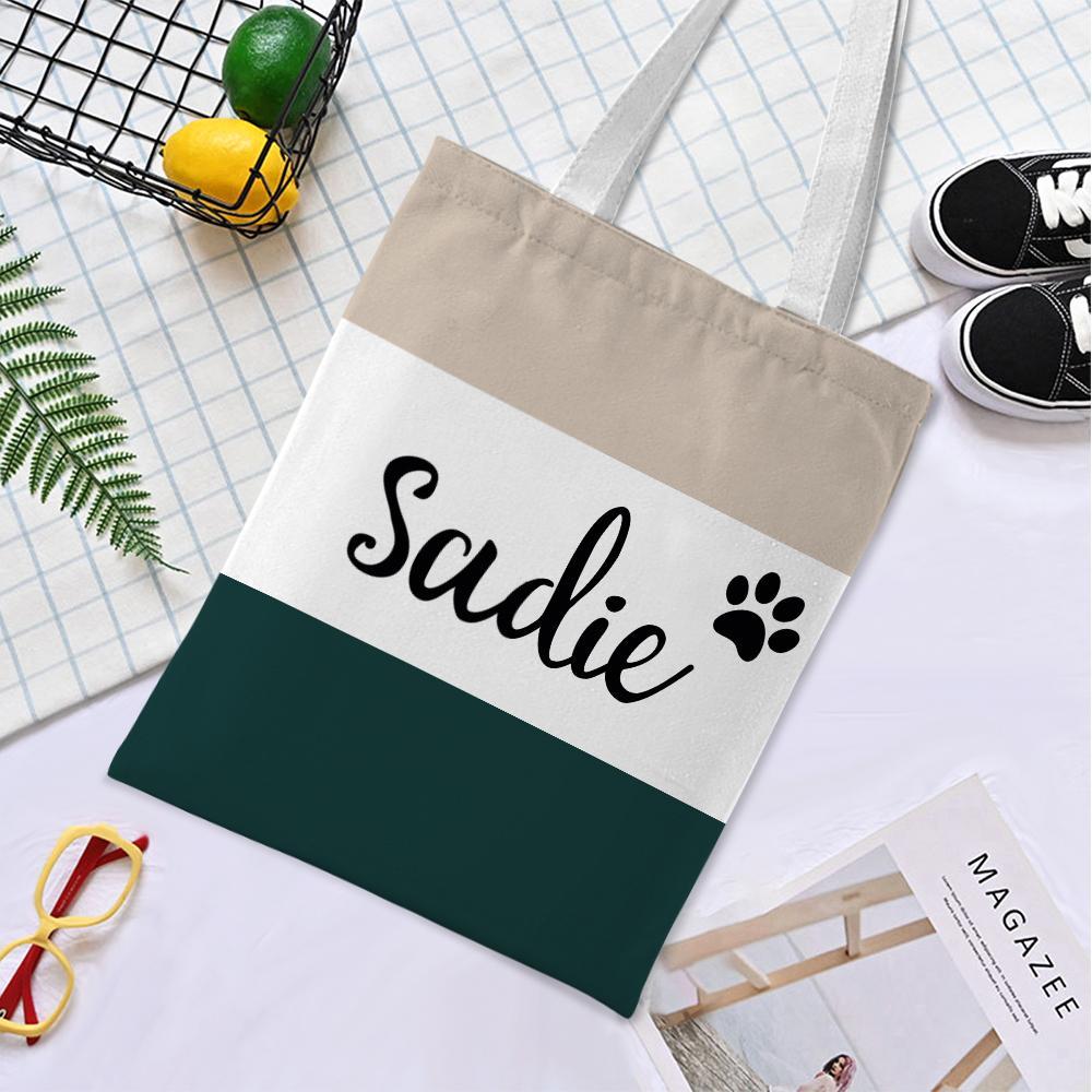 custom tote bag canvas bag beach bag personalized reusable storage handbag