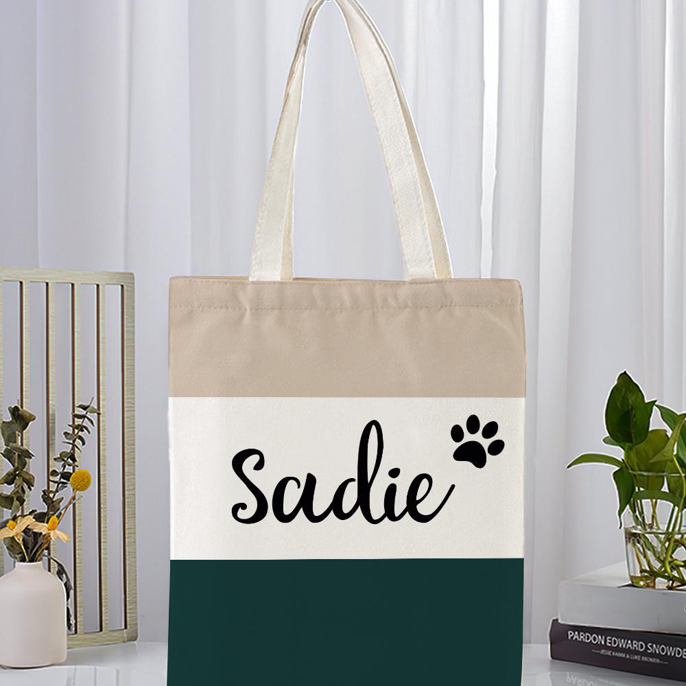 custom tote bag canvas bag beach bag personalized reusable storage handbag