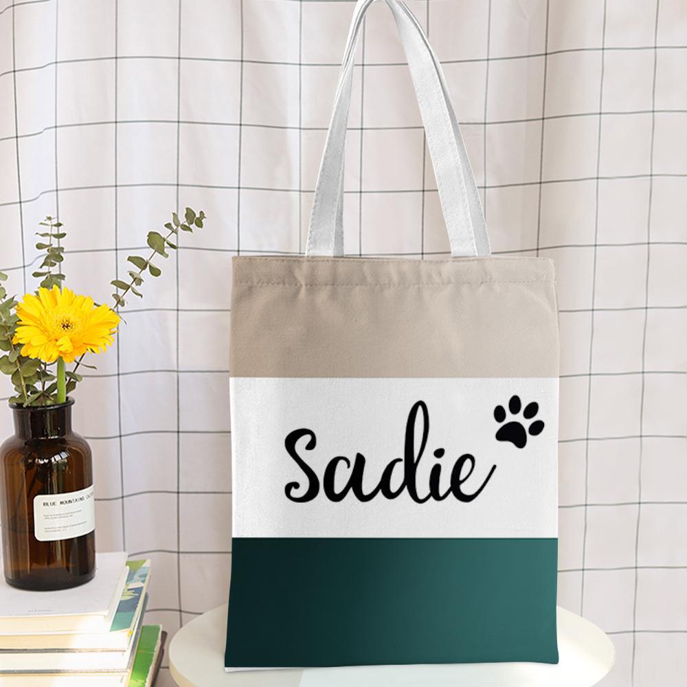 custom tote bag canvas bag beach bag personalized reusable storage handbag