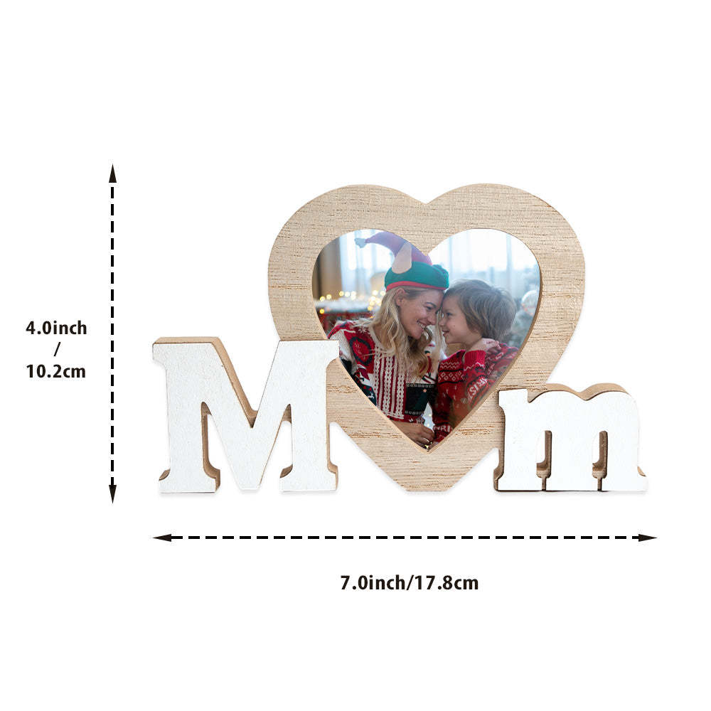 Custom Photo Wooden Frame Mum Christmas Gifts