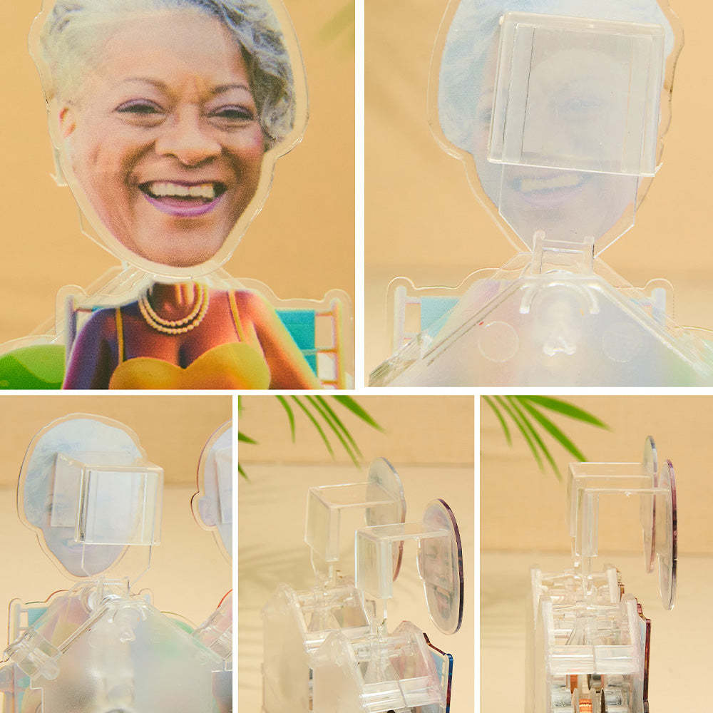 Personalized Face Dad and Mom Shaking Head Standee Gift for Dad and Mom - makephotopuzzleuk