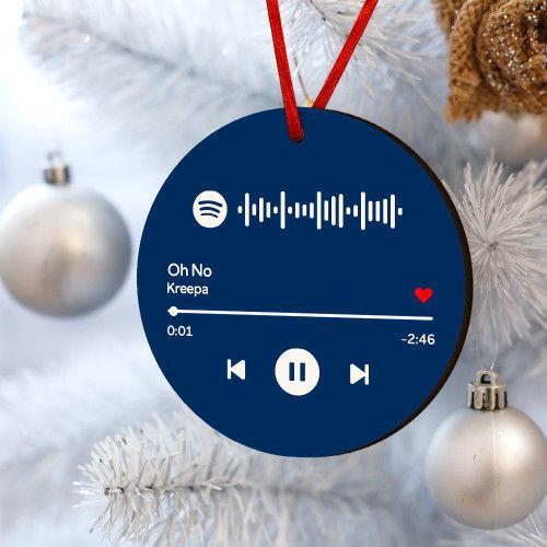Custom Spotify Code Ornaments Personalised Gifts