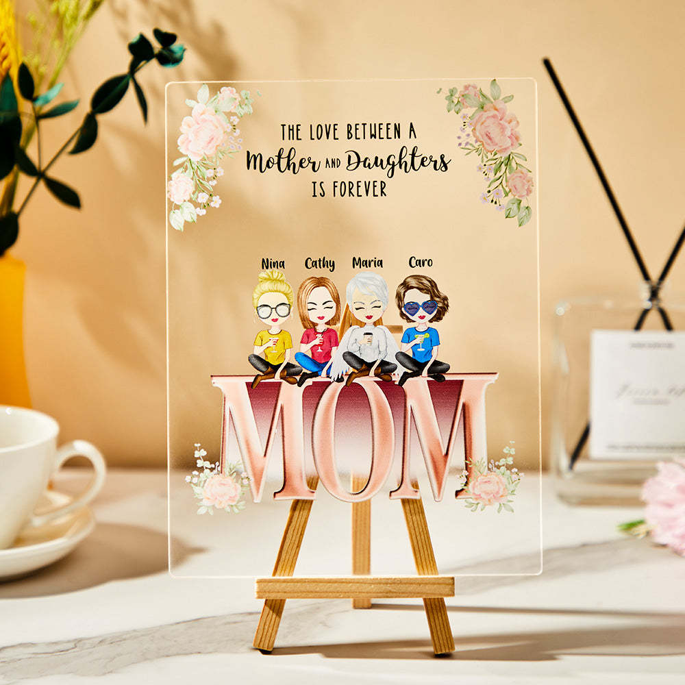 Personalised Acrylic Plaque Mother and Children Best Family